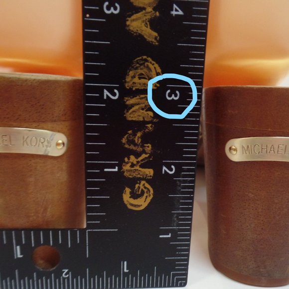 Michael  Kors Nailhead Trim Calf Hair Wood Heels Bold Stitching Mules Clogs Sz 8 - Picture 4 of 15